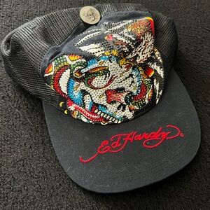 Vintage Ed Hardy Mesh Hat - Used
